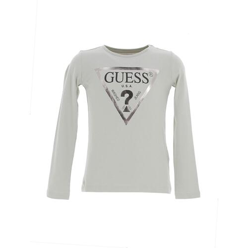 Vêtements Fille Comme Des Garçons Shirt chest logo-print T-shirt Guess Ls t-shirt_core Vert