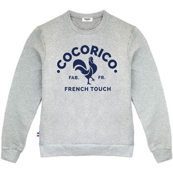 Vêtements Homme Sweats Cocorico Le Coq Français (Effet Velours) Gris