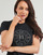 Vêtements Femme superstate classic polo shirt rhinestone logo t-shirt Noir