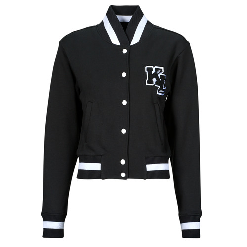 Vêtements Femme Blousons Karl Lagerfeld varsity sweat jacket dye turquesa / Blanc
