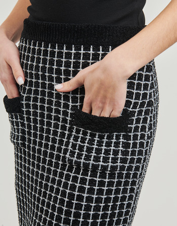 Karl Lagerfeld boucle knit skirt Noir / Blanc