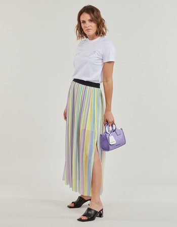Karl Lagerfeld stripe pleated skirt Multicolore