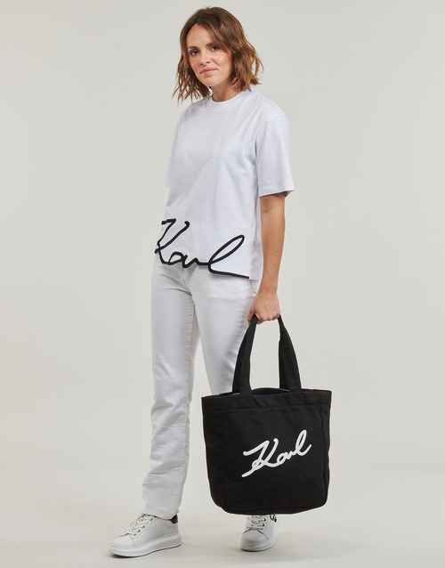 Karl Lagerfeld karl signature hem t-shirt