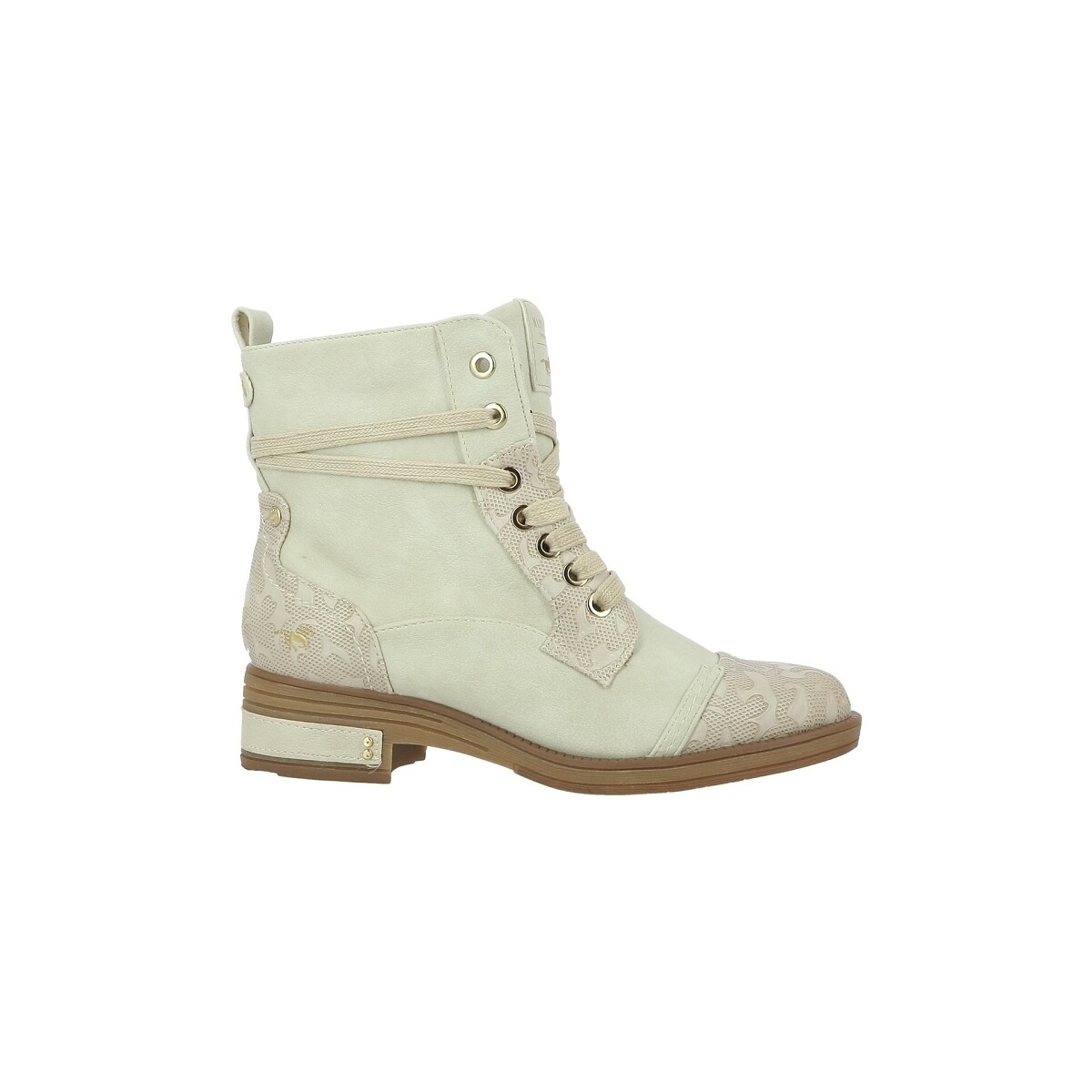 Chaussures Femme Bottines Mustang 1293501 Blanc