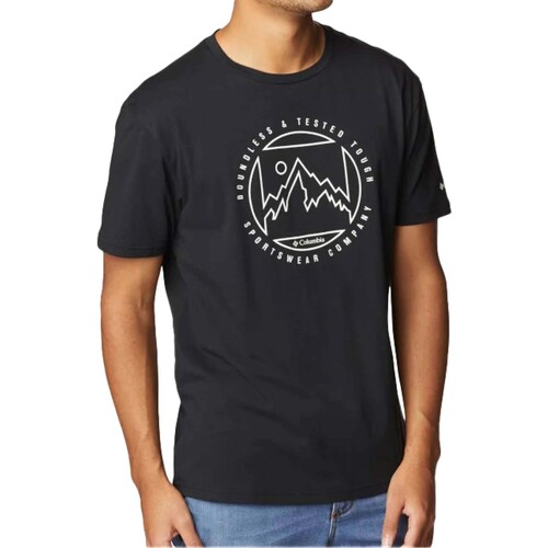 Vêtements Homme T-shirts & Polos Columbia M Rapid Ridge™ Graphic Tee Noir