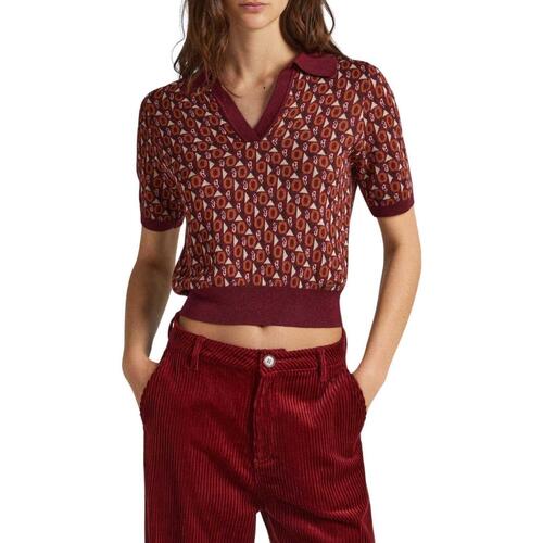 Vêtements Femme Polos manches courtes Pepe jeans  Rouge