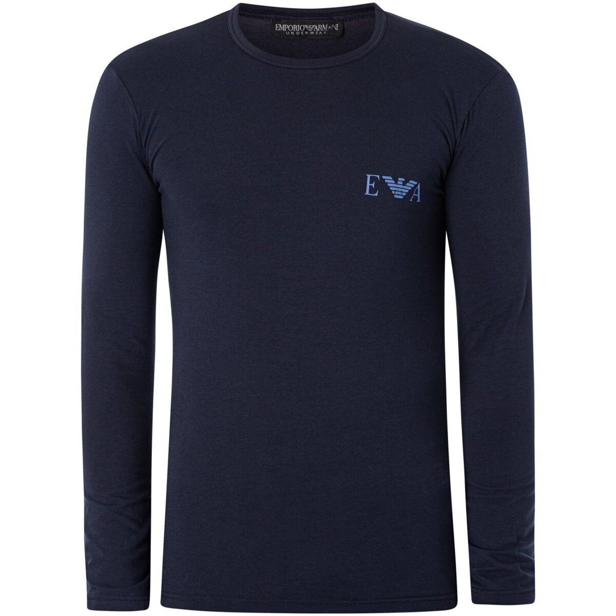 Vêtements Homme Emporio Armani striped Loungewear 2er-Pack T-Shirts in Weiß und Navy mit V-Ausschnitt 111023 3F715 Bleu
