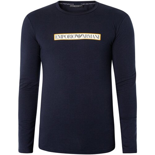 Vêtements Homme T-shirts Nuff manches longues Emporio Armani 111023 3F517 Bleu