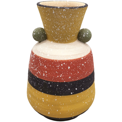 Boite En Bois Avec Décoration En Laiton Ciselé 12.6 Cm Vases / caches pots d'intérieur Signes Grimalt Vase Multicolore