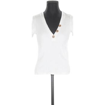Vêanimal Femme Débardeurs / T-shirts sans manche Sézane Top en coton Blanc