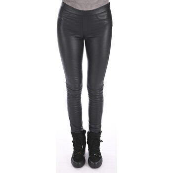 Vêtements Femme Pantalons La Canadienne Legging cuir stretch noir-039062 Noir