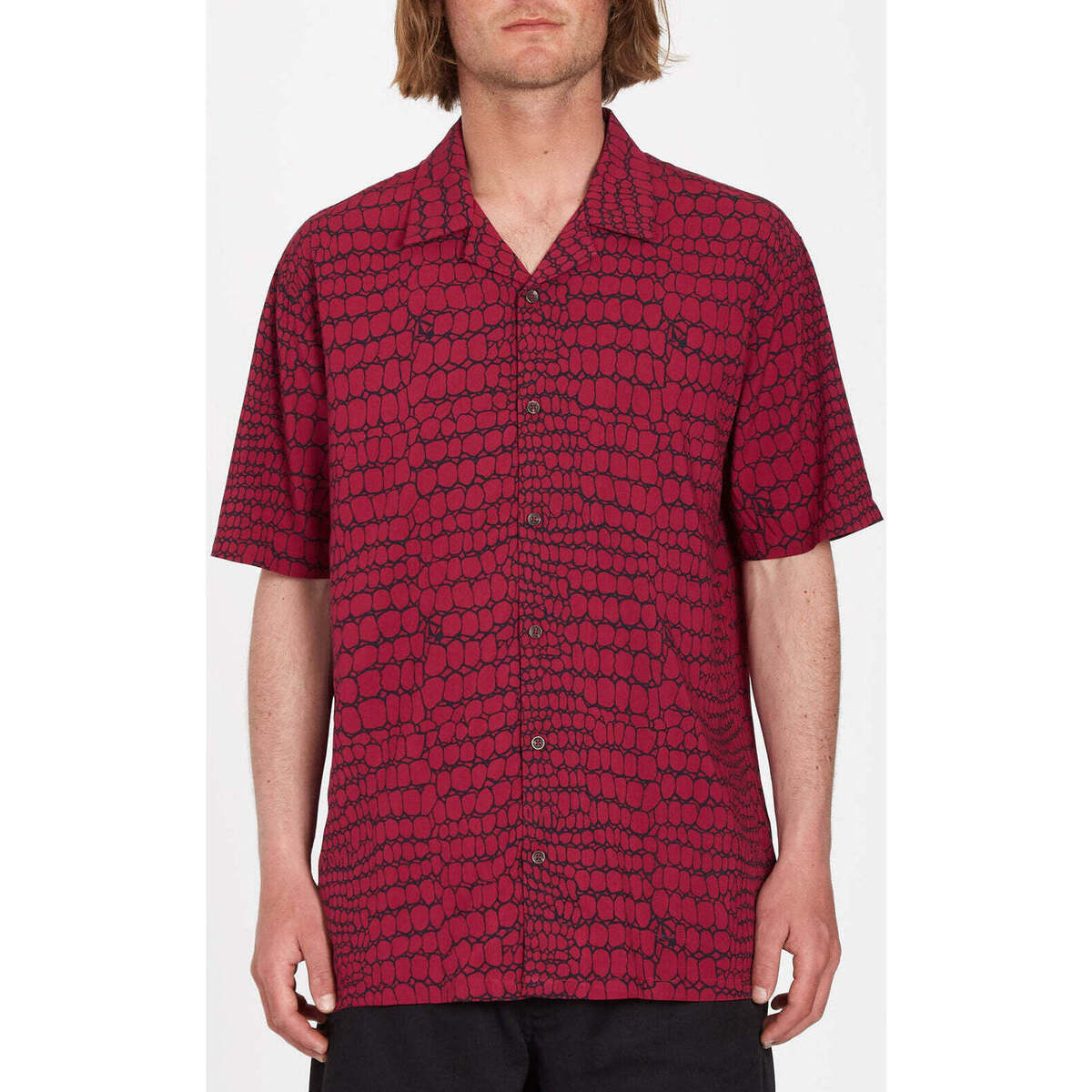 Vêtements Homme Chemises manches courtes Volcom Camisa  Todd Bratrud Print Rouge