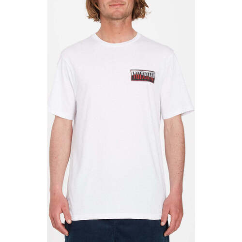 Vêtements Homme T-shirts manches courtes Volcom Camiseta  Surf Vitals Jack Robinson White Blanc