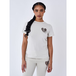 Vêtements Femme T-shirts & Polos Project X Paris Tee Sweatshirt Shirt F231111 Beige