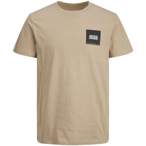 Vêtements Homme T-shirts manches courtes Jack & Jones 153769VTAH23 Beige