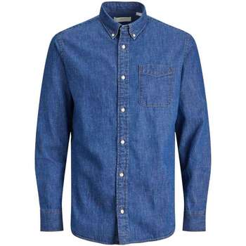 Vêtements Homme Chemises manches longues Premium By Jack & Jones 156317VTAH23 Bleu