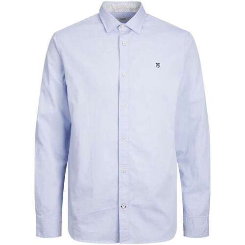 Vêtements Homme Chemises manches longues Premium By Jack & Jones 156320VTAH23 Bleu