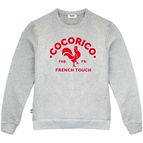 Vêtements Homme Sweats Cocorico Le Coq Français Rouge (Effet Velours) Gris