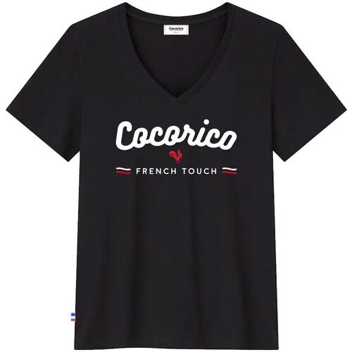 Vêtements Femme T-shirts manches courtes Cocorico French Touch Noir