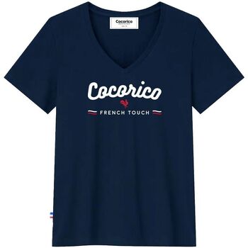 Vêtements Femme T-shirts manches courtes Cocorico French Touch Bleu