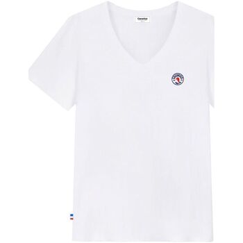 Vêtements Femme T-shirts manches courtes Cocorico Fab. en France (Brodé) Blanc
