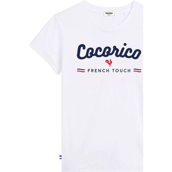 Vêtements Femme T-shirts manches courtes Cocorico French Touch Blanc