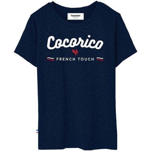 Vêtements Femme T-shirts manches courtes Cocorico French Touch Bleu