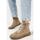 Chaussures Femme Bottines Vera Collection Sneakers nordique semi-montantes, Taupe Beige