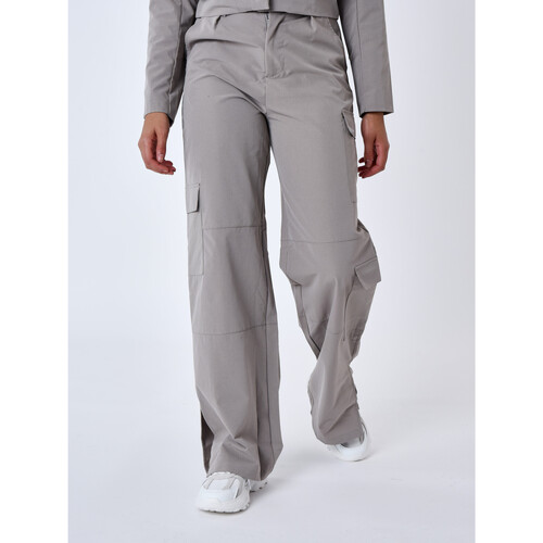 Vêtements Femme Pantalons Gilets / Cardigans Pantalon F234407 Gris