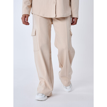 Vêtements Femme Pantalons Gilets / Cardigans Pantalon F234408 Beige