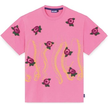 t-shirt octopus  flowers tee 