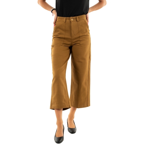 Vêtements Femme Pantalons Short 38 - T2 - M Rose leopold_22172 Marron