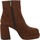 Chaussures Femme Low Elevated boots L'angolo 4512001I3.02 Marron