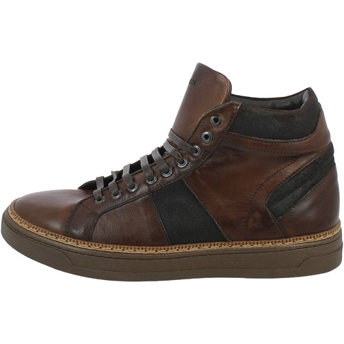 Chaussures Homme Baskets mode Exton 876.02 Marron