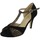 Chaussures Femme Sandales et Nu-pieds L'angolo 460PL.01 Noir
