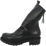 contrast-panel heeled boots