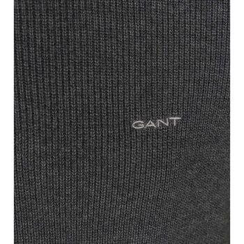 Gant Pull Demi-Zip Mix Laine Anthracite Gris