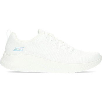 Chaussures Femme Baskets basses Skechers BASKETS BOBS SQUAD CHAOS 117209 Blanc