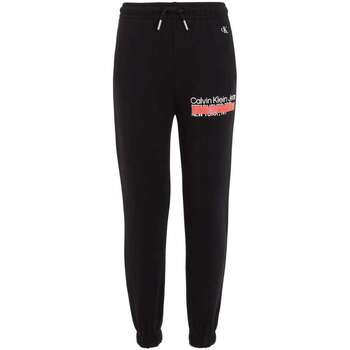 Vêtements Garçon Pantalons de survêtement Calvin Klein Jeans 153078VTAH23 Noir
