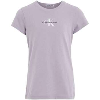Vêtements Fille T-shirts manches courtes Calvin Klein Jeans 153082VTAH23 Violet