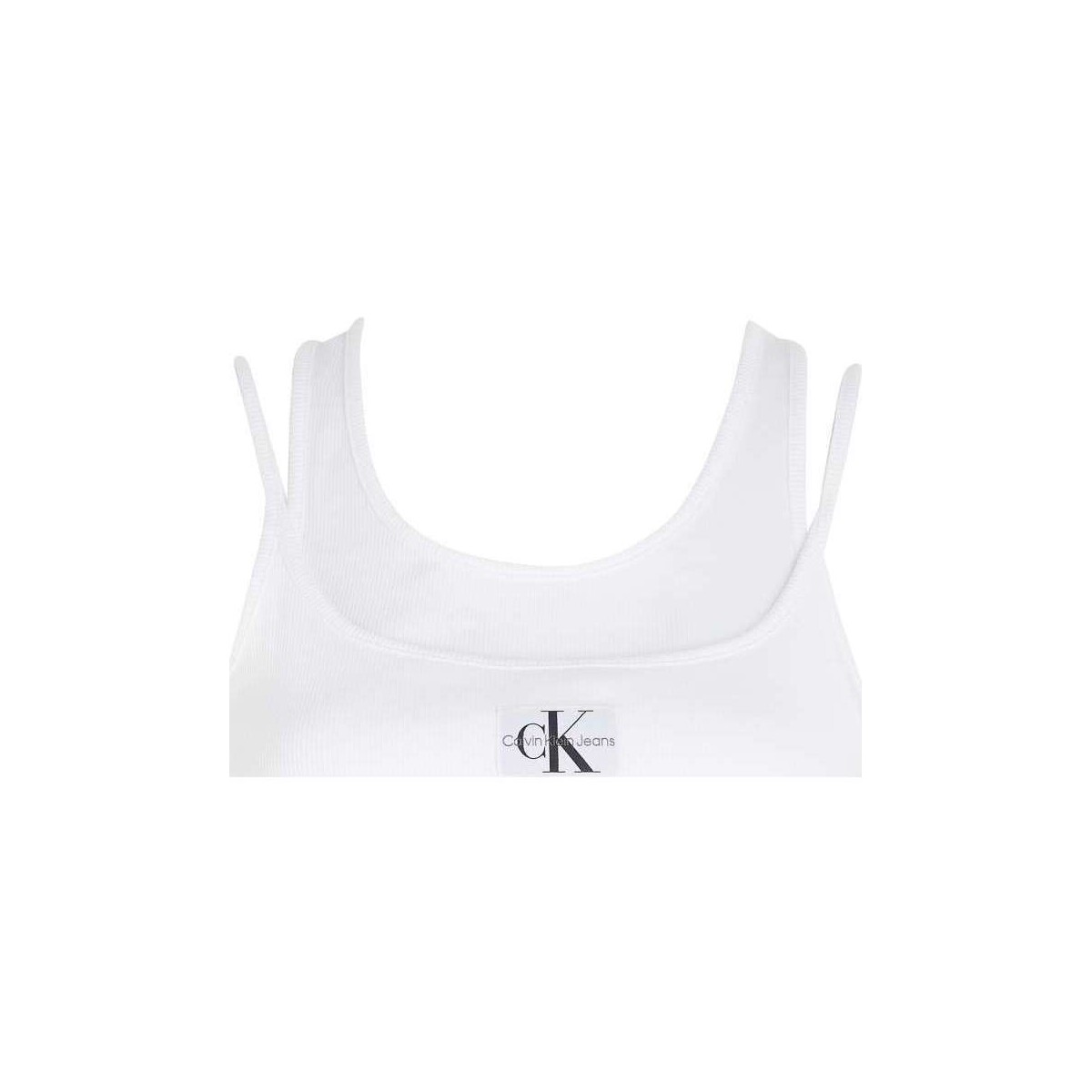 Vêtements Femme Débardeurs / T-shirts sans manche Calvin Klein Jeans 153106VTAH23 Blanc