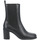 Chaussures Femme Boots Unisa NECK MAR BLACK Noir