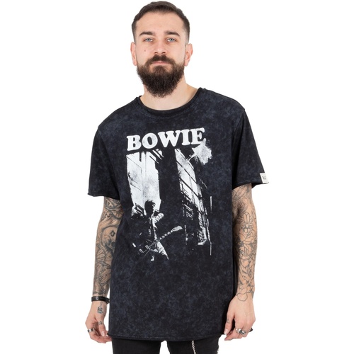 Vêtements T-shirts manches longues David Bowie NS7206 Noir