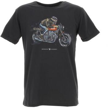 Vêtements Homme T-shirts manches courtes Benson&cherry Legendary t-shirt scuba mc Noir