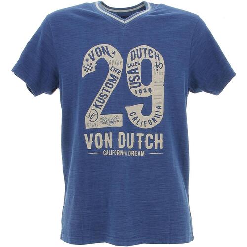 Vêtements Homme Von Dutch, la marque bling-bling Von Dutch Tshirt  homme co Bleu