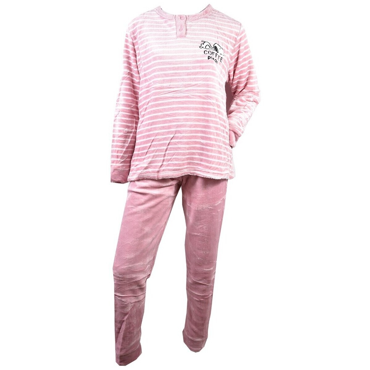 Vêtements Femme Pyjamas / Chemises de nuit Ozabi Pyjama Femme Long SWEET SECRET Multicolore