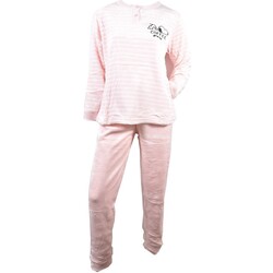Vêtements Femme Pyjamas / Chemises de nuit Ozabi Pyjama Femme Long SWEET SECRET Rose