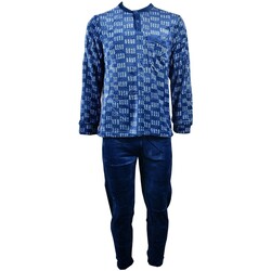 Vêtements Homme Pyjamas / Chemises de nuit Ozabi Pyjama Homme POLAIRE ECO Bleu