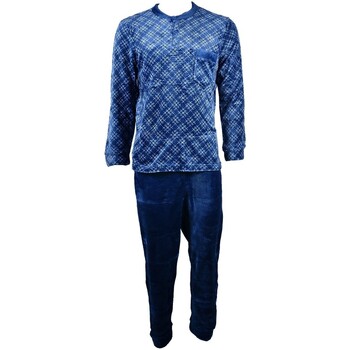 Vêtements Homme Pyjamas / Chemises de nuit Ozabi POLAIRE ECO 2545 BL Bleu