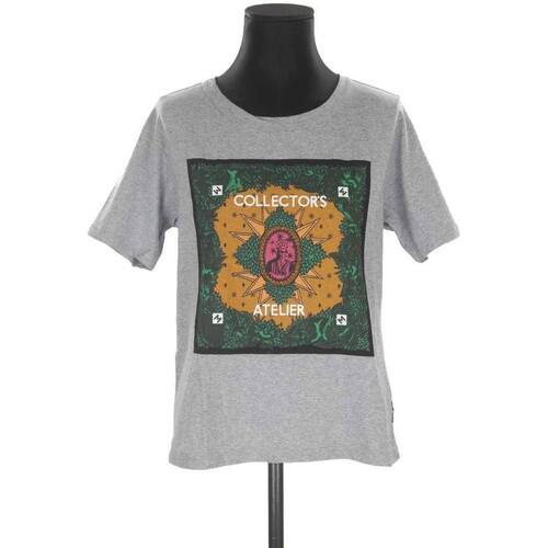 Vêtements Femme Chemise Imprimée Marron Viscose / Lyocell / Modal T-shirt en coton Gris